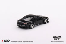Load image into Gallery viewer, Mini GT 1:64 Nissan Silvia (S15) Rocket Bunny – Black Pearl – RHD – MiJo Exclusives