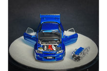 Load image into Gallery viewer, PGM 1:64 Nissan Skyline GT-R Nismo Z-tune Bayside Blue Diecast