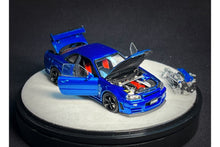 Load image into Gallery viewer, (Pre Order) PGM 1:64 Nissan Skyline GT-R Nismo Z-tune Bayside Blue Diecast