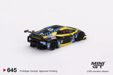 Load image into Gallery viewer, (Preorder) Mini GT 1:64 Lamborghini Huracan GT3 EVO #4 2022 Macau GP – Macau GT Cup 3rd Place – MiJo Exclusives