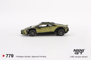 (Preorder) Mini GT 1:64 Lamborghini Huracán Sterrato – Verde Gea Matt- Mijo Exclusives