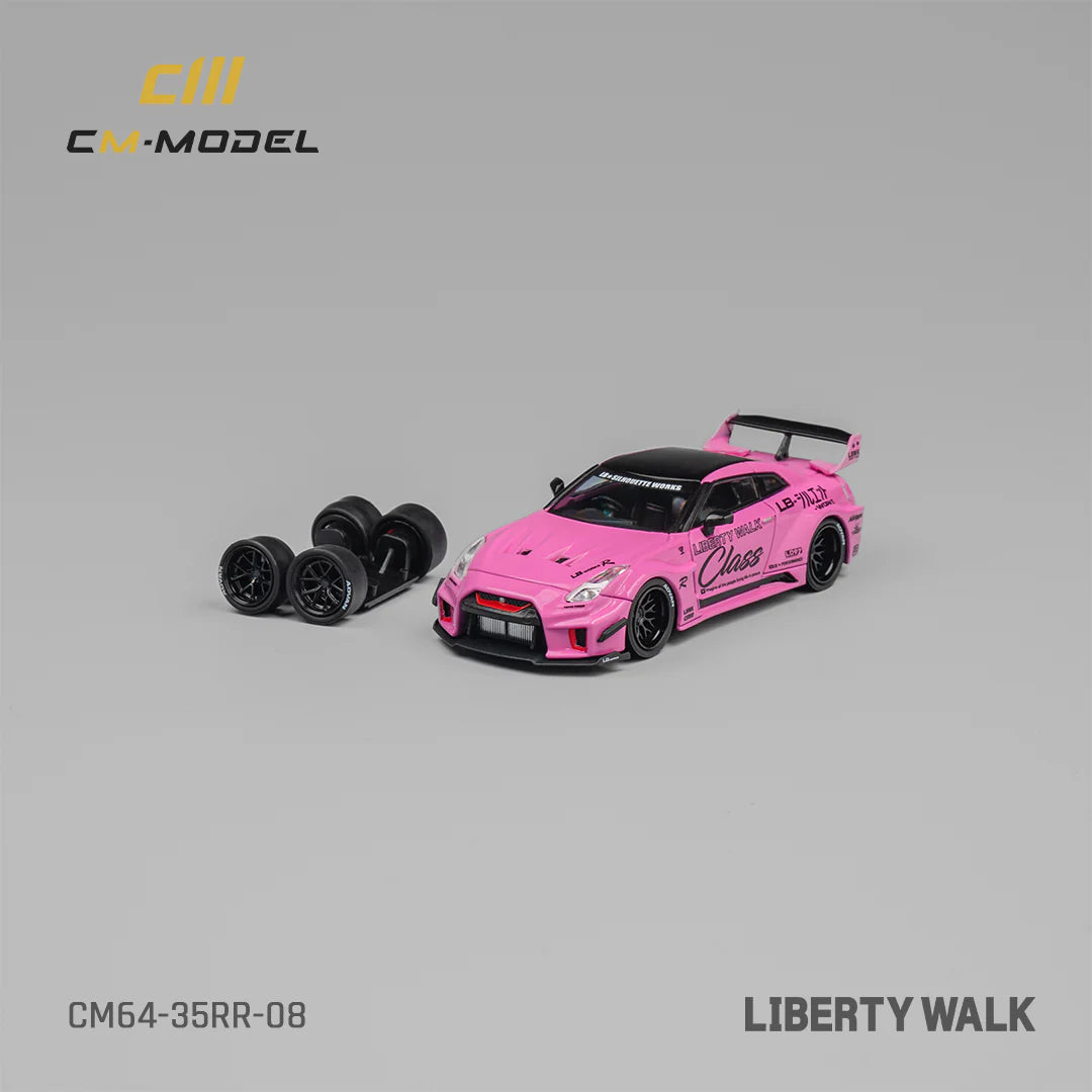 CM Model 1:64 Nissan LBWK GT35RR Pink