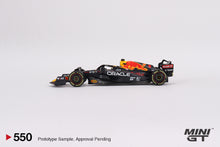 Load image into Gallery viewer, Mini GT 1:64 Oracle Red Bull Racing RB18 #1 Max Verstappen 2022 Monaco Grand Prix 3rd Place – MiJo Exclusives