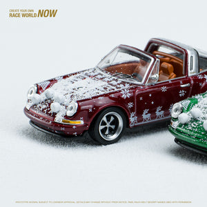 Poprace 1/64 Porsche Singer Targa - Christmas Edition 2023 (Deep Red)