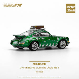 Poprace 1/64 Porsche Singer - Christmas Edition 2023 (Metallic Green)