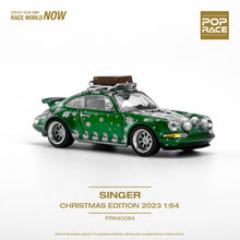 Load image into Gallery viewer, Poprace 1/64 Porsche Singer - Christmas Edition 2023 (Metallic Green)
