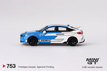 Load image into Gallery viewer, (Preorder) Mini GT 1:64 Honda Civic Type R #3 2023 Pace Car – Blue – MiJo Exclusives