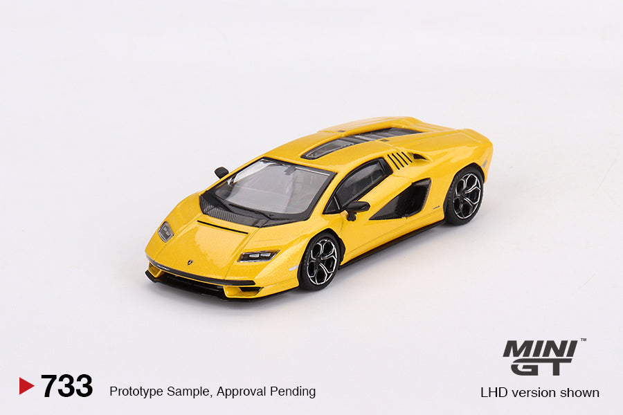 Mini GT 1:64 Lamborghini Countach LPI 800-4 – New Giallo Orion