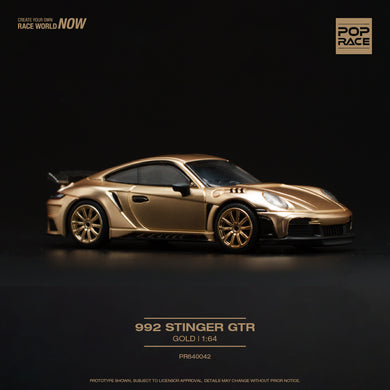 POPRACE 1/64 Porsche 992 Stinger GTR - Gold