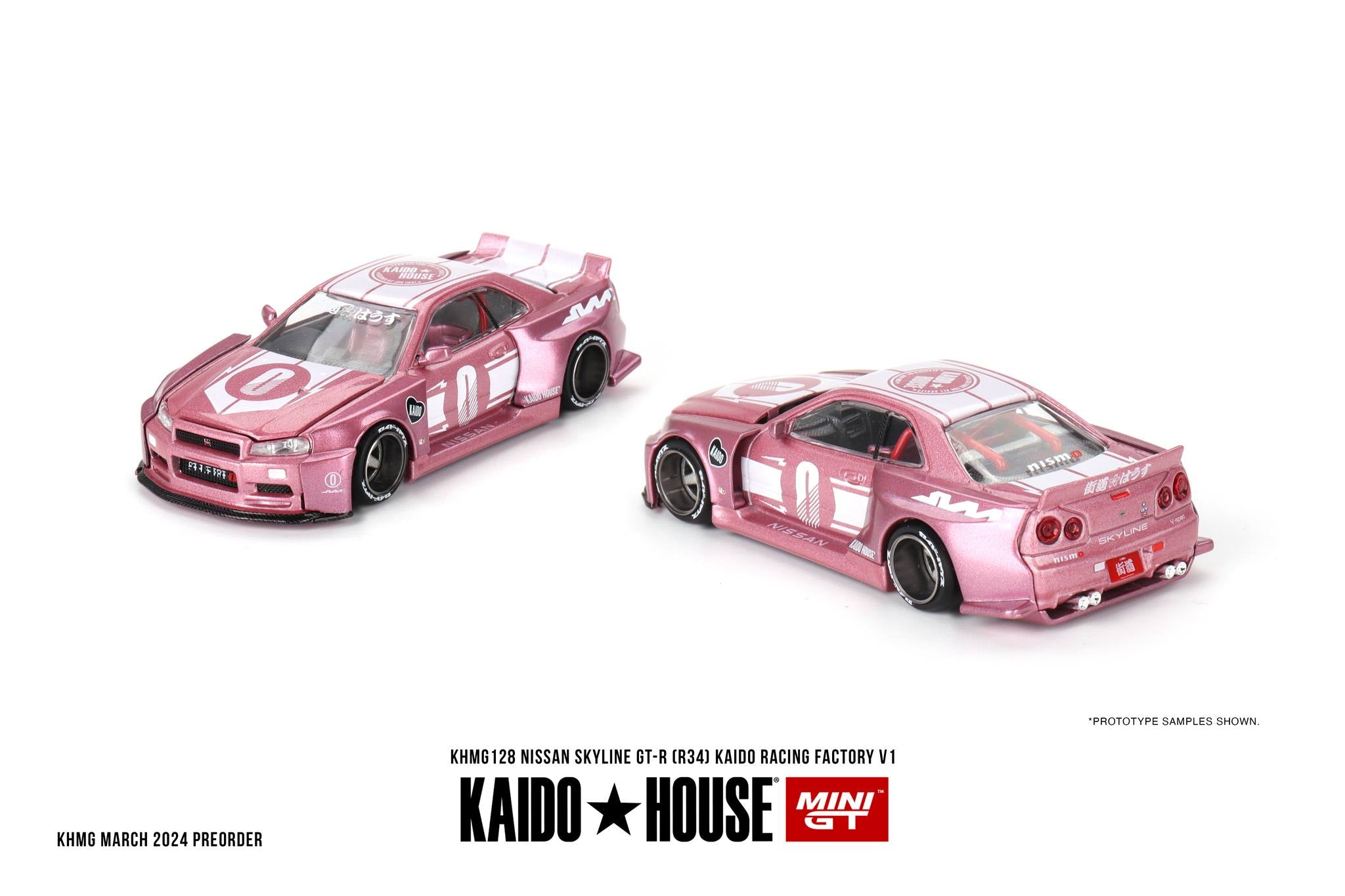 Kaido House x Mini GT 1:64 Nissan Skyline GT-R (R34) Kaido Racing 
