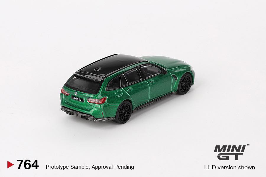 Mini GT 1:64 BMW M3 Competition Touring Isle of Man – Green Metallic – MiJo Exclusives