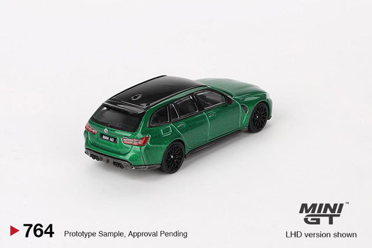 Mini GT 1:64 BMW M3 Competition Touring Isle of Man – Green Metallic – MiJo Exclusives