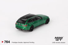Load image into Gallery viewer, (Preorder) Mini GT 1:64 BMW M3 Competition Touring Isle of Man – Green Metallic – MiJo Exclusives