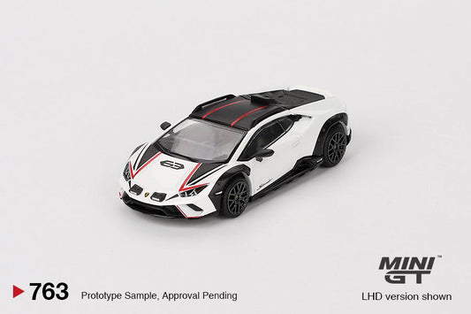 Mini GT 1:64 Lamborghini Huracán Sterrato – Bianco Asopo – MiJo Exclusives
