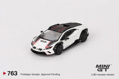 (Preorder) Mini GT 1:64 Lamborghini Huracán Sterrato – Bianco Asopo – MiJo Exclusives