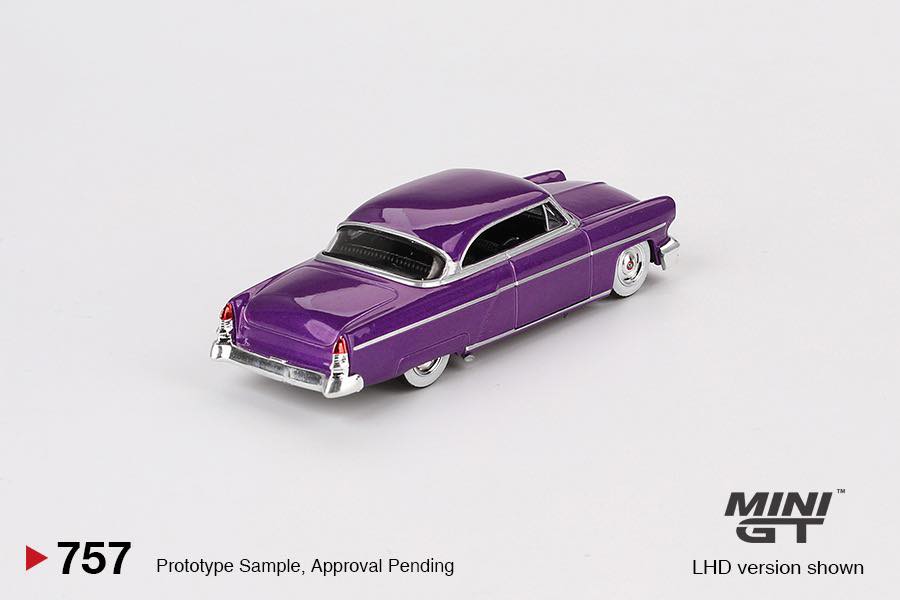 Mini GT 1:64 Lincoln Capri Hot Rod 1954 – Purple Metallic – MiJo Exclusives