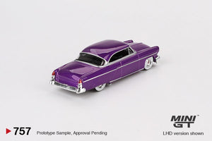 (Preorder) Mini GT 1:64 Lincoln Capri Hot Rod 1954 – Purple Metallic – MiJo Exclusives