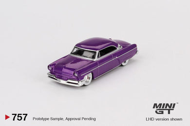 (Preorder) Mini GT 1:64 Lincoln Capri Hot Rod 1954 – Purple Metallic – MiJo Exclusives