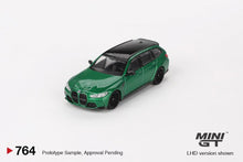 Load image into Gallery viewer, (Preorder) Mini GT 1:64 BMW M3 Competition Touring Isle of Man – Green Metallic – MiJo Exclusives