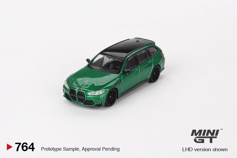 Mini GT 1:64 BMW M3 Competition Touring Isle of Man – Green Metallic – MiJo Exclusives