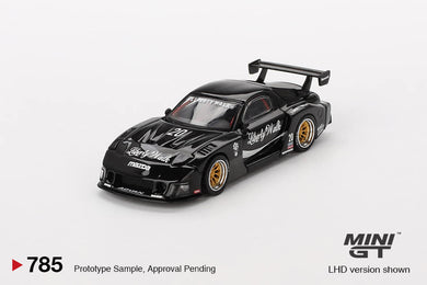 Mini GT 1:64 MAZDA RX-7 LB-Super Silhouette – Liberty Walk Black – Mijo Exclusives