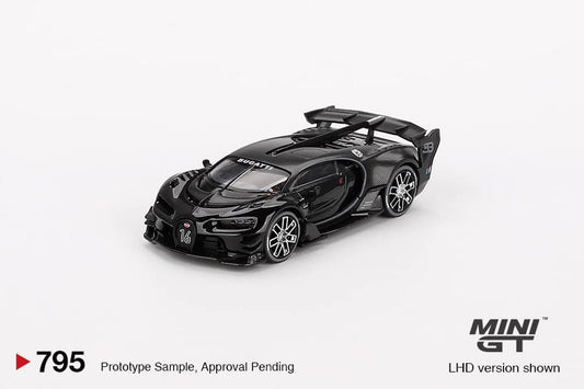Mini GT 1:64 Bugatti Vision Gran Turismo – Black – Mijo Exclusives