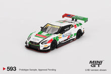 Load image into Gallery viewer, (Preorder) Mini GT 1:64 Nissan GT-R NISMO GT3 #23 KCMG 2018 FIA GT World Cup Macau