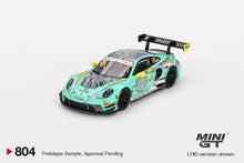 Load image into Gallery viewer, (Preorder) Mini GT 1:64 Porsche 911 GT3 R #28 HubAuto Racing2023 FIA GT World Cup 70th Macau Grand Prix