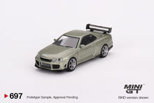 Load image into Gallery viewer, Mini GT 1:64 Nissan Skyline GT-R (R34)Tommykaira R-z Millenium – Jade- MiJo Exclusives