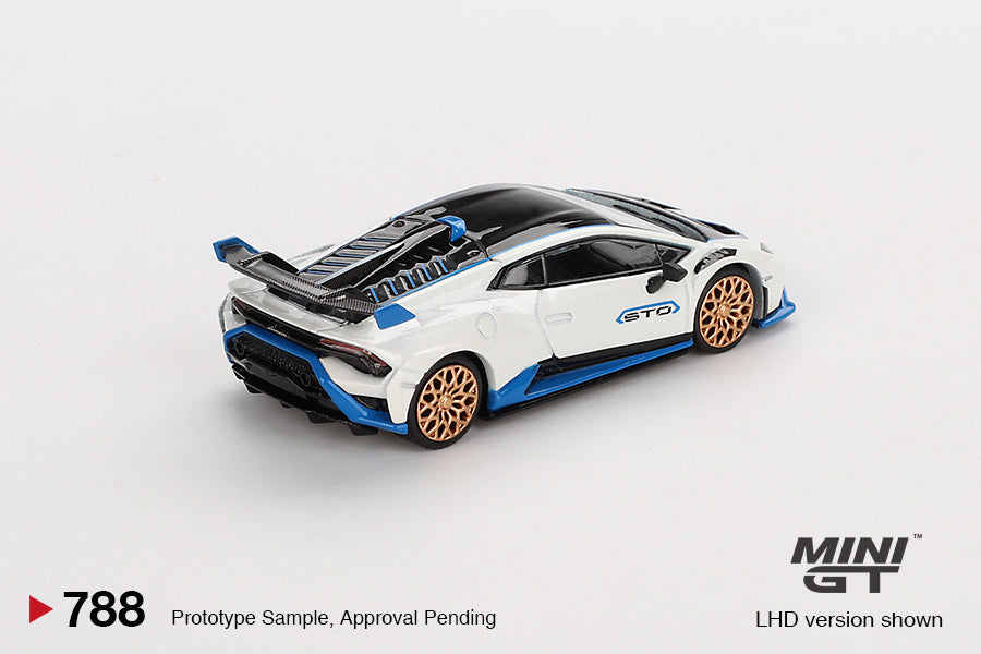 Mini GT 1:64 Lamborghini Huracán STO – Bianco Asopo