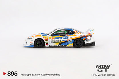 Mini GT 1:64 Nissan LB-Super Silhouette S15 SILVIA #555 2023 Formula Drift Japan