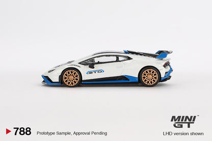 Mini GT 1:64 Lamborghini Huracán STO – Bianco Asopo