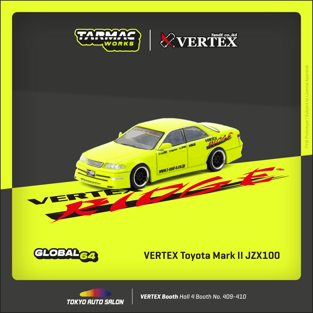 Tarmac Works 1/64 Tokyo Auto Salon 2025  VERTEX Toyota Mark II JZX100