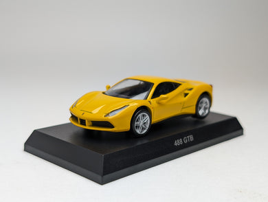 KYOSHO 1:64 Ferrari 11 Minicar Collection 488 GTB yellow