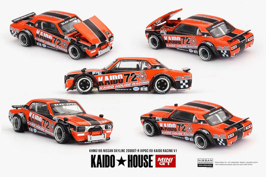 Kaido House x Mini GT 1:64 NISSAN SKYLINE 2000GT-R (KPGC10) KAIDO RACING V1