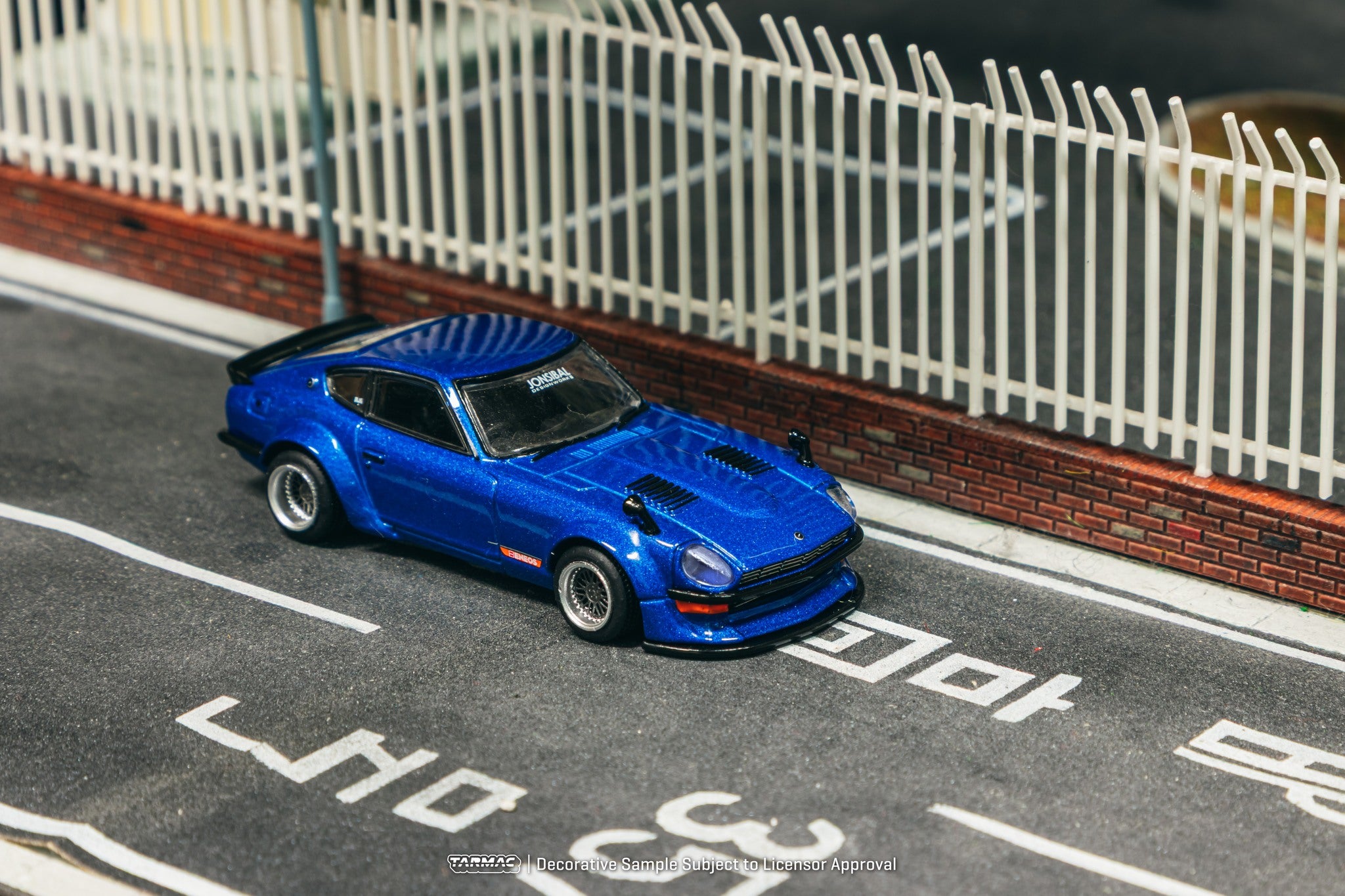 Tarmac Works 1/64 Nissan Fairlady Z S30 Widebody Blue Jon Sibal