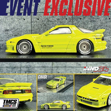 Inno 1/64 Mazda RX-7 FC3S “Pandem” Frozen Green TMCS Exclusive