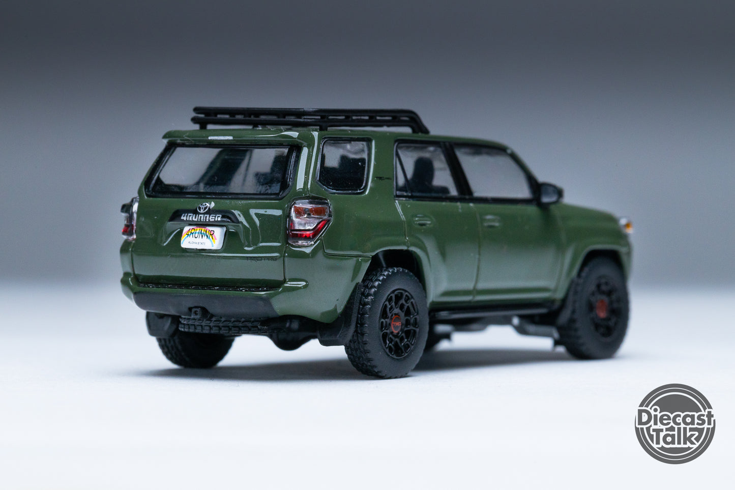 GCD DiecastTalk Exclusive 1/64 Toyota 4Runner TRD PRO Army Green Ltd 1008pcs