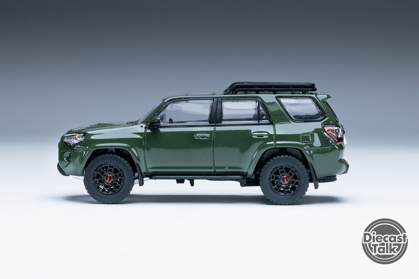 GCD DiecastTalk Exclusive 1/64 Toyota 4Runner TRD PRO Army Green Ltd 1008pcs