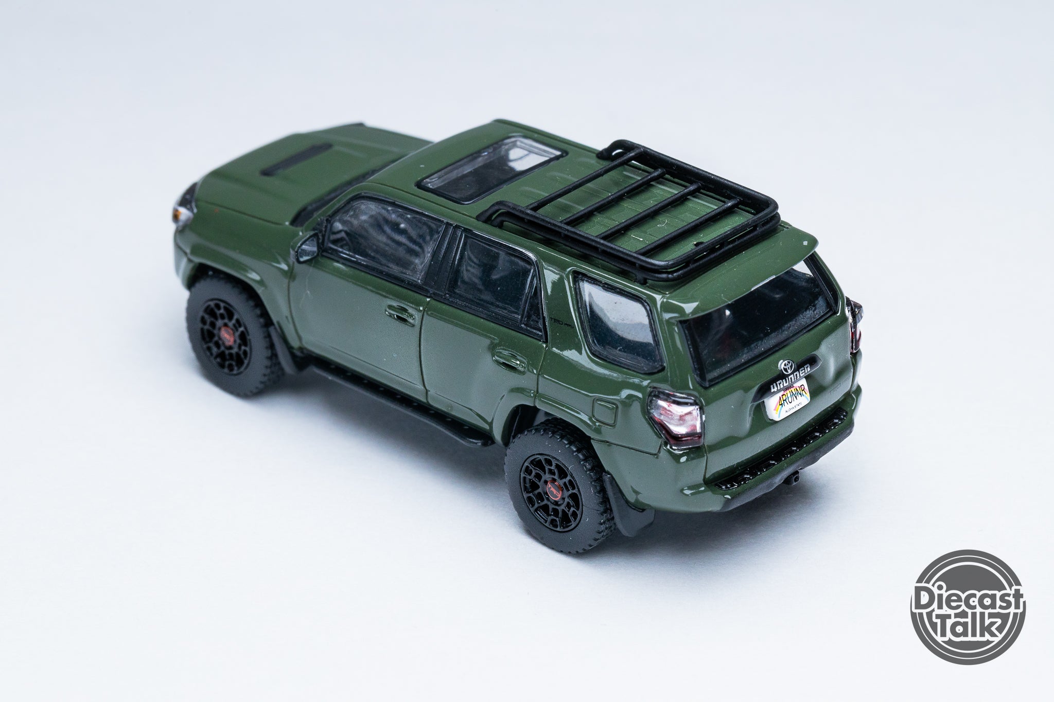 GCD DiecastTalk Exclusive 1/64 Toyota 4Runner TRD PRO Army Green Ltd 1