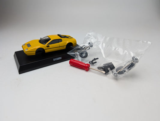 KYOSHO 1:64 Ferrari 512BBi Yellow (with tools)