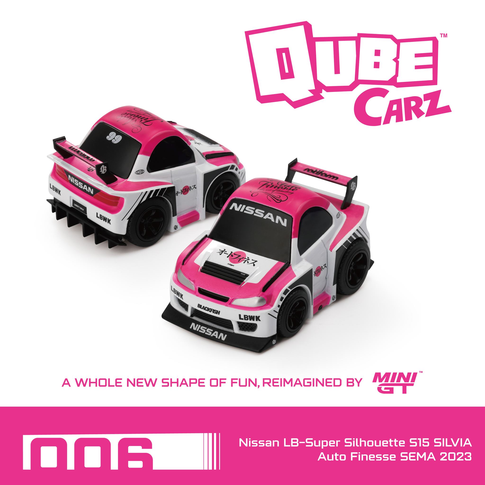 Preorder) Mini GT QubeCarz Series 1 Liberty Walk Assortment