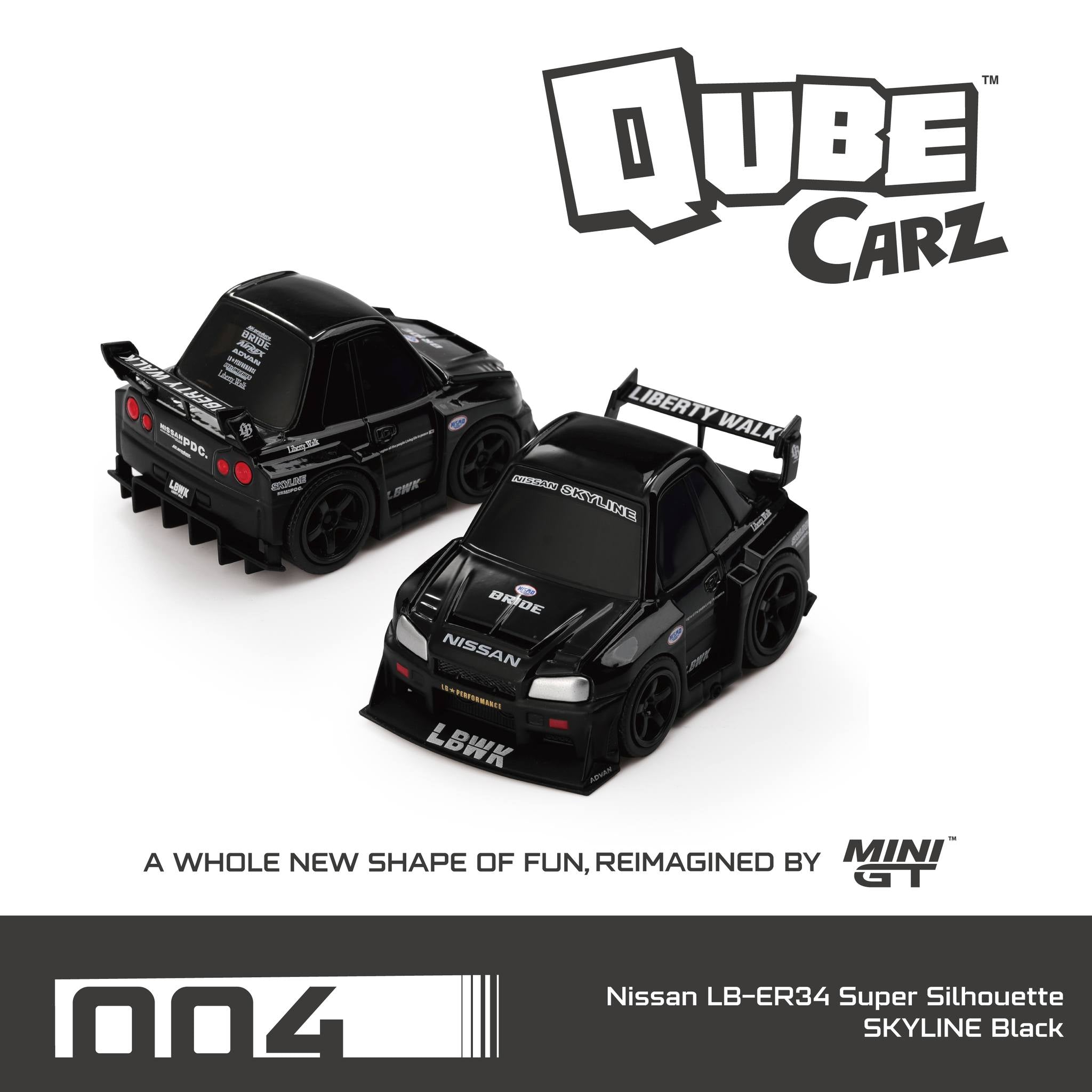 Preorder) Mini GT QubeCarz Series 1 Liberty Walk Assortment
