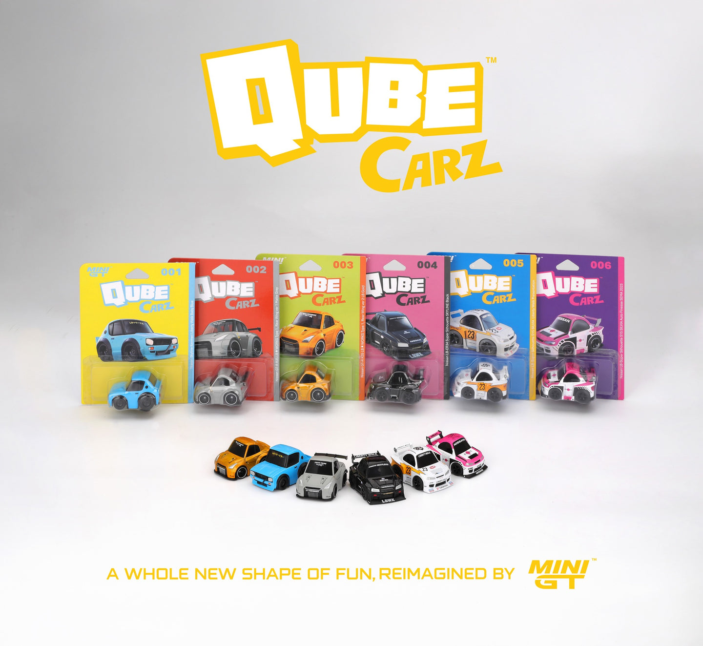 (Preorder) Mini GT QubeCarz Series 1 Liberty Walk Assortment