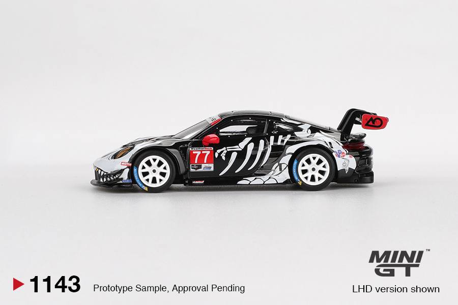 MiniGT 1:64 Porsche 911 GT3 R #77 AO Racing 2025 IMSA Petit Le