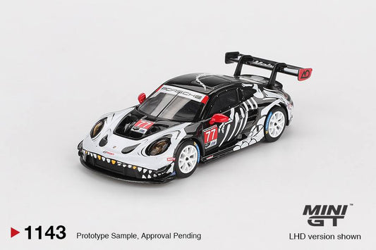 MiniGT 1:64 Porsche 911 GT3 R #77 AO Racing 2025 IMSA Petit Le Mans