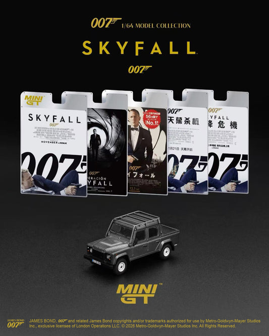Mini GT 1:64 Land Rover Defender 110 Crew Cab “Skyfall” English Packaging (Copy)