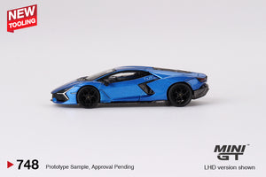 (Preorder) Mini GT 1:64 Lamborghini Revuelto – Blu Eleos – MiJo Exclusives