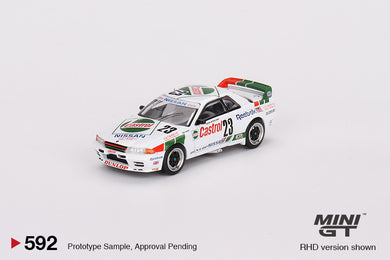 (Preorder) Mini GT 1:64 Nissan Skyline GT-R (R32) Gr. A #23 1990 Macau Guia Race Winner – MiJo Exclusives