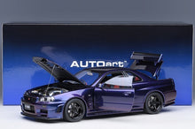 Load image into Gallery viewer, AUTOart 1:18 Nissan Skyline GT-R R34 Z-Tune Midnight Purple III